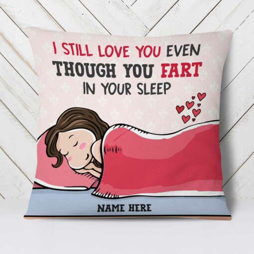 Personalized Valentine Couple Fart Pillow