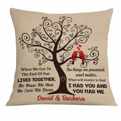 Personalized Valentine Couple Pillow