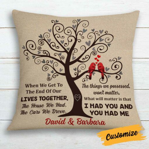 Personalized Valentine Couple Pillow