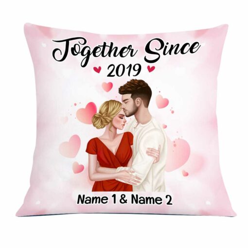 Personalized Valentine Together Couple Love Pillow