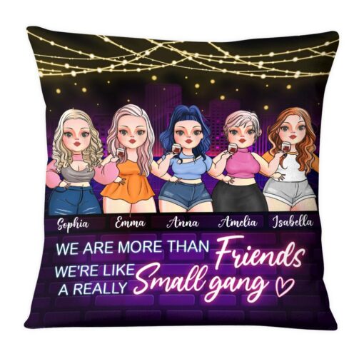 Personalized We Are More Than Friends Pillow