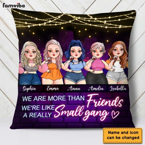 Personalized We Are More Than Friends Pillow