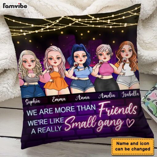 Personalized We Are More Than Friends Pillow