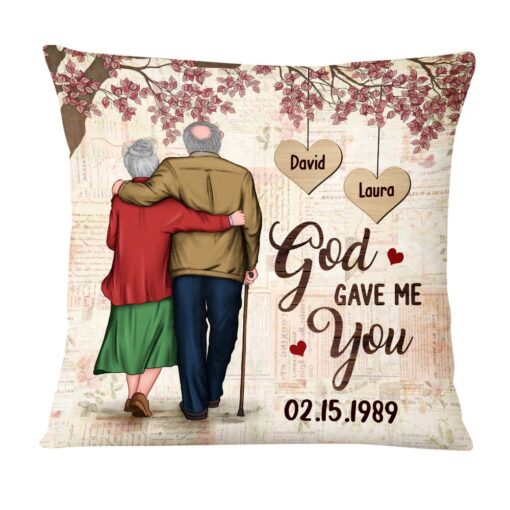 Personalized Wedding Anniversary Gifts For Couples Husband Wife Pillow