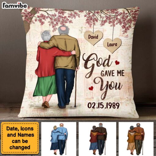 Personalized Wedding Anniversary Gifts For Couples Husband Wife Pillow