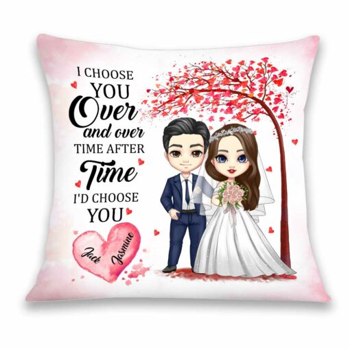 Personalized Wedding I Choose You Mr And Mrs Pillow