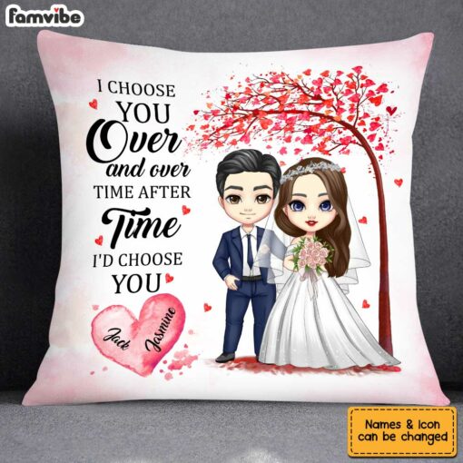 Personalized Wedding I Choose You Mr And Mrs Pillow