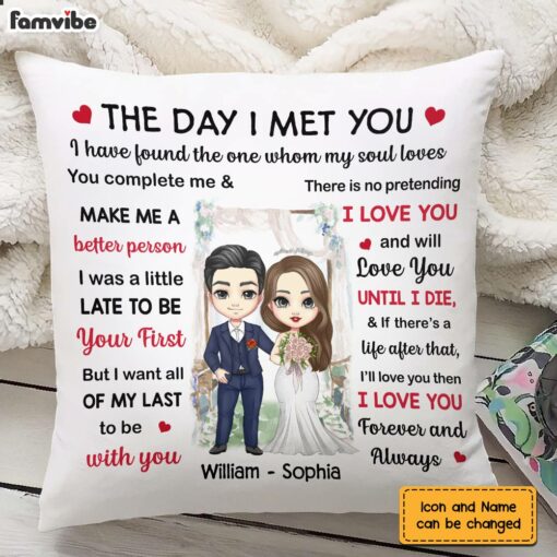 Personalized Wedding Mr And Mrs The Day Pillow