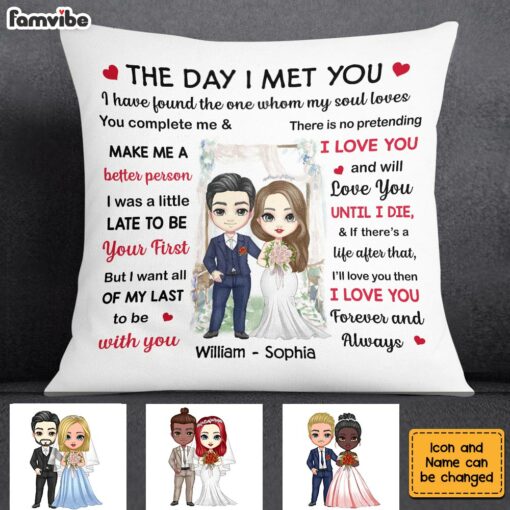 Personalized Wedding Mr And Mrs The Day Pillow