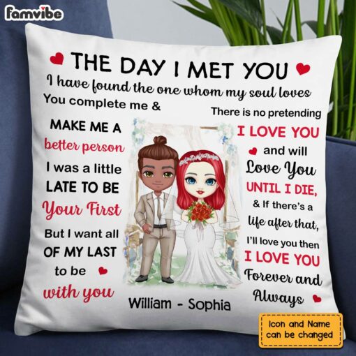 Personalized Wedding Mr And Mrs The Day Pillow