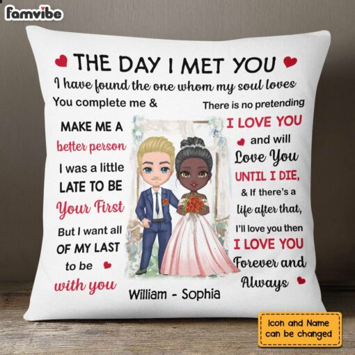 Personalized Wedding Mr And Mrs The Day Pillow