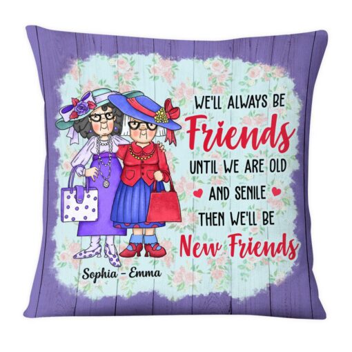 Personalized We’ll Always Be Friends Benelux Ornament Pillow