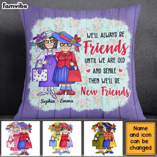 Personalized We’ll Always Be Friends Benelux Ornament Pillow