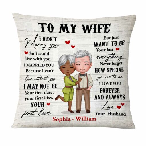 Personalized Wife I Didn’t Marry You Pillow