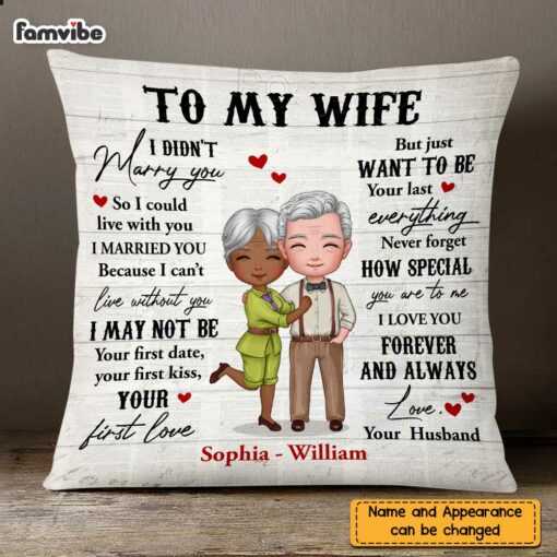 Personalized Wife I Didn’t Marry You Pillow