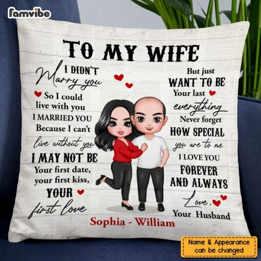 Personalized Wife I Didn’t Marry You Pillow