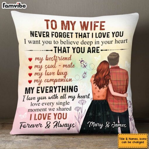 Personalized Wife Pillow