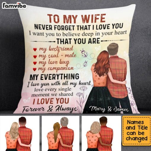 Personalized Wife Pillow