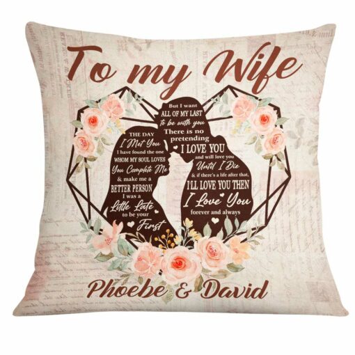 Personalized Wife The Day Pillow