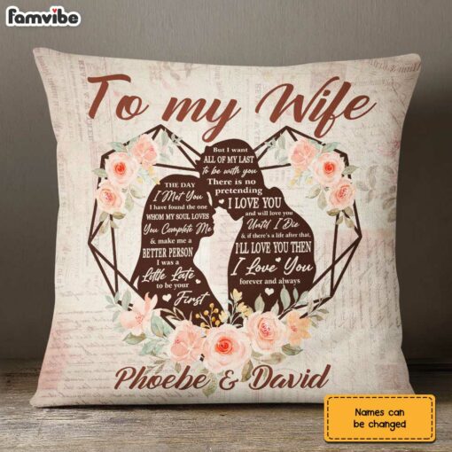 Personalized Wife The Day Pillow