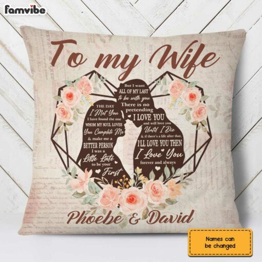 Personalized Wife The Day Pillow