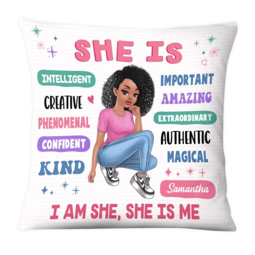 Personalized Woman Affirmation Pillow