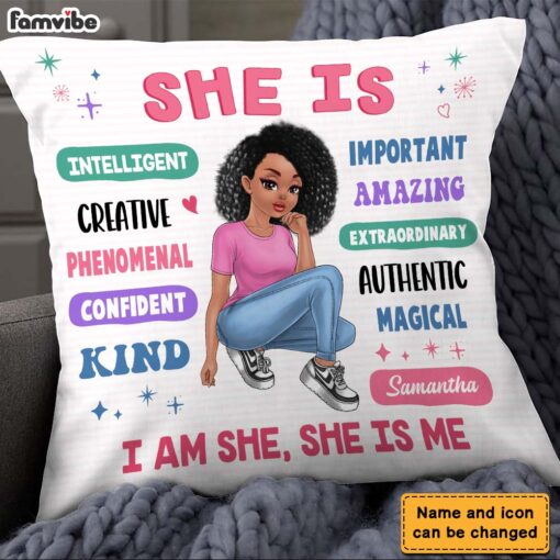 Personalized Woman Affirmation Pillow