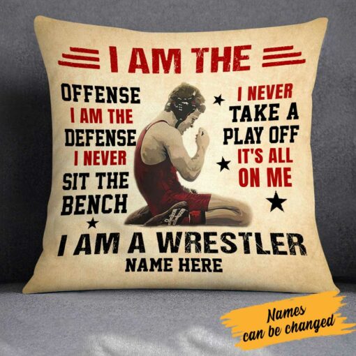 Personalized Wrestling Pillow