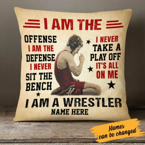 Personalized Wrestling Pillow