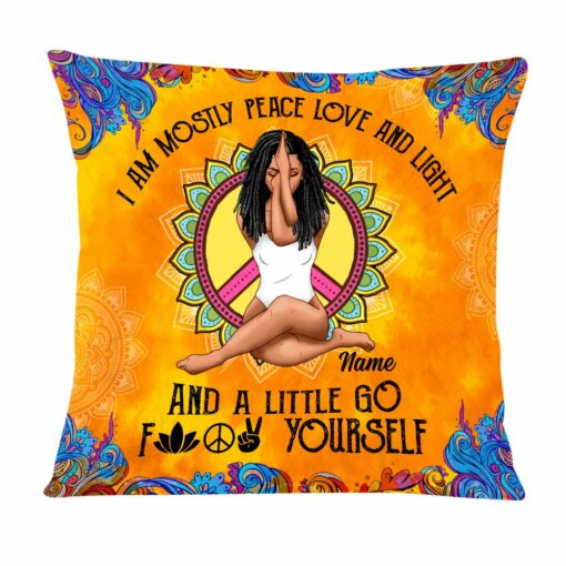 Personalized Yoga Girl Pillow