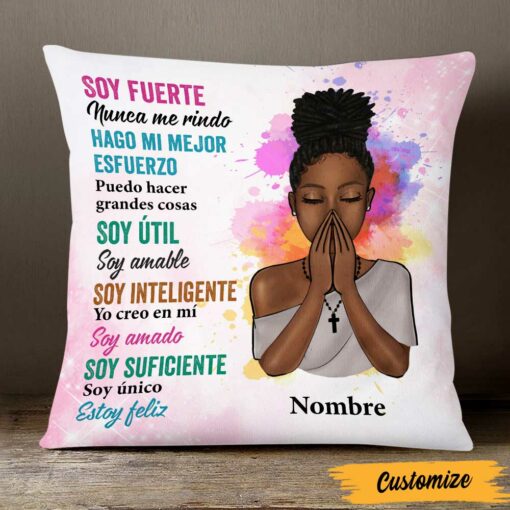 Personalized You Are BWA Spanish Pillow