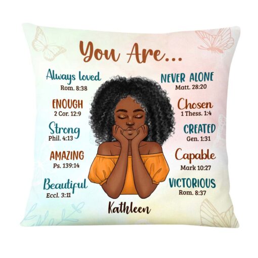 Personalized You Are Beautiful Pillow