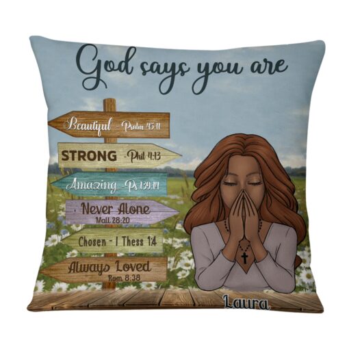 Personalized You Are Daughter Bible Verses Pillow