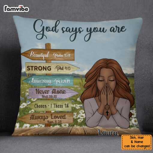 Personalized You Are Daughter Bible Verses Pillow