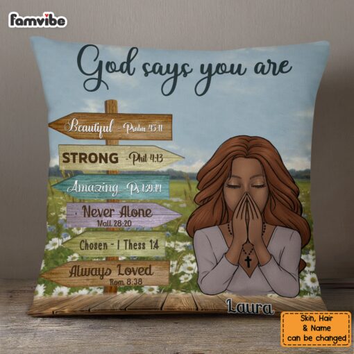 Personalized You Are Daughter Bible Verses Pillow