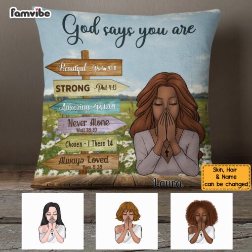 Personalized You Are Daughter Bible Verses Pillow