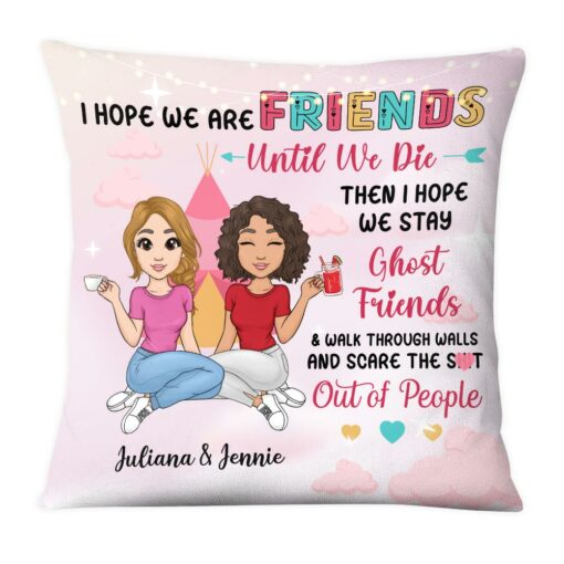 Personalized Young Friends Sisters Pillow