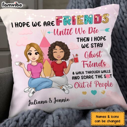 Personalized Young Friends Sisters Pillow