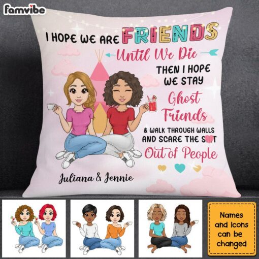 Personalized Young Friends Sisters Pillow