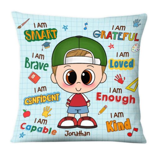 Perspnalized Gift For Grandson I Am Kind Pillow