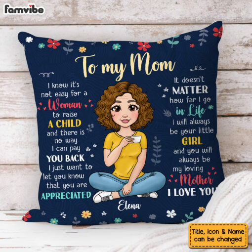 Pesonalized Gift For Mom From Children Pillow