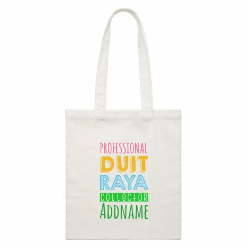 Professional Duit Raya Collector Canvas Bag Personalizable Designs