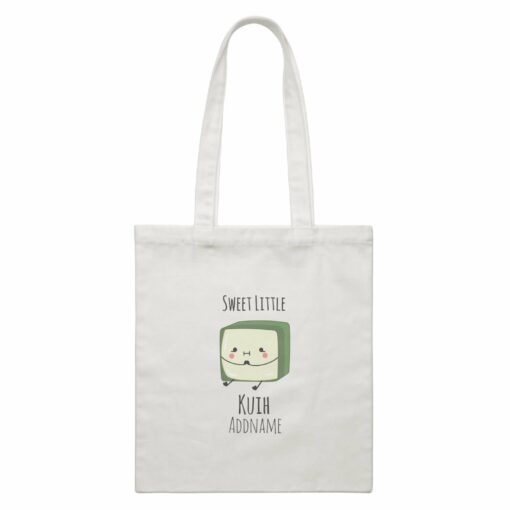 Raya Kuih Sweet 1 Sweet Little Kuih Addname White Canvas Bag