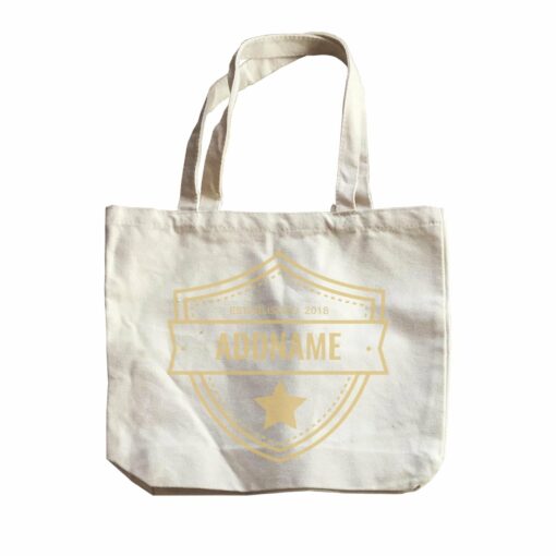 Sheriff Badge with Star Personalizable with Name and Year Canvas Bag