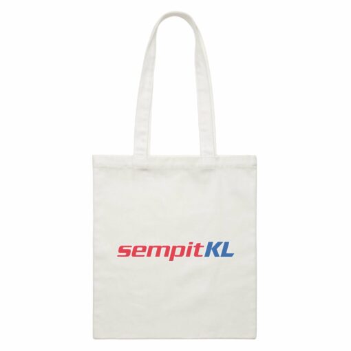 Slang Statement Sempitkl Accessories White Canvas Bag