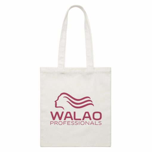 Slang Statement Walao Professional Accessories White Canvas Bag