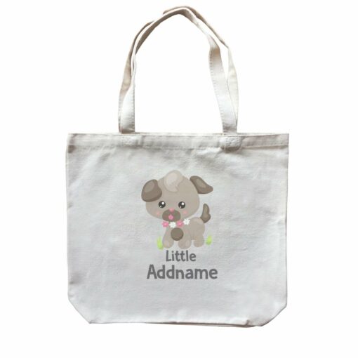 Spring Animals Dog Little Addname Canvas Bag