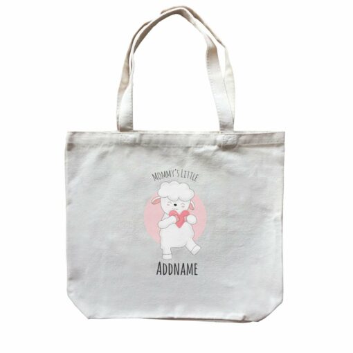 Sweet Animals Sketches Sheep Mommy’s Little Addname Canvas Bag