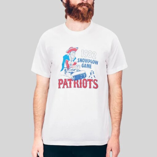 1982 Snow Plow Game Patriots Shirt