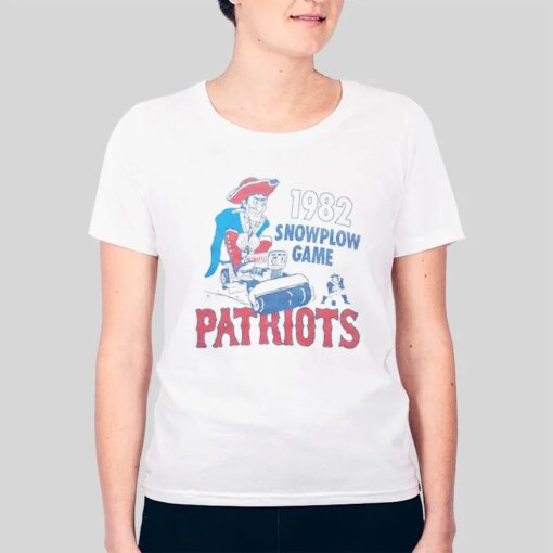 1982 Snow Plow Game Patriots Shirt